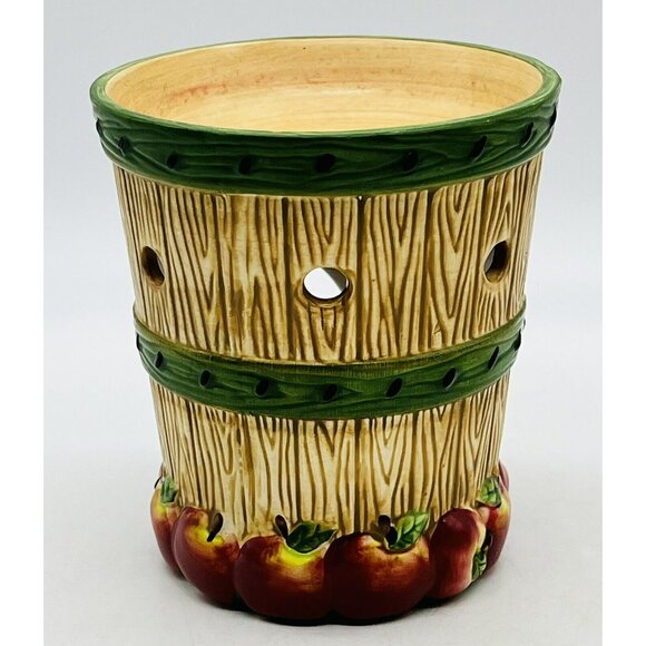 YANKEE CANDLE Wax Tart Burner Warmer Apple Barrel Tea Light Votive Lot of 2 - Picture 6 of 13